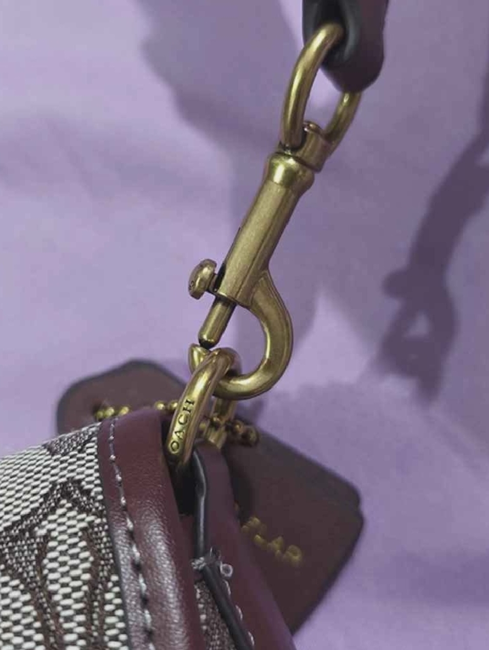 Coach Jacquard Vintage Underarm Bag - Picture 6 of 8